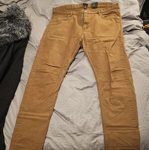 H&M Men's Slim Fit Brown Pants